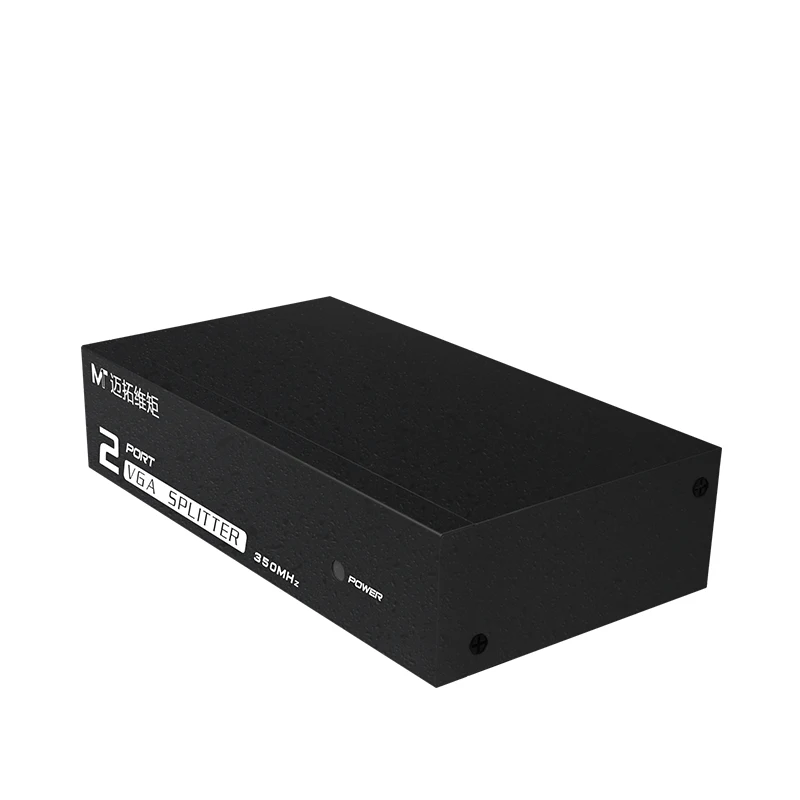 350MHz VGA Splitter 1 in 2 out, MT-VIKI 1x2 1 Computer 2 Monitor + Power adapter VGA Splitter