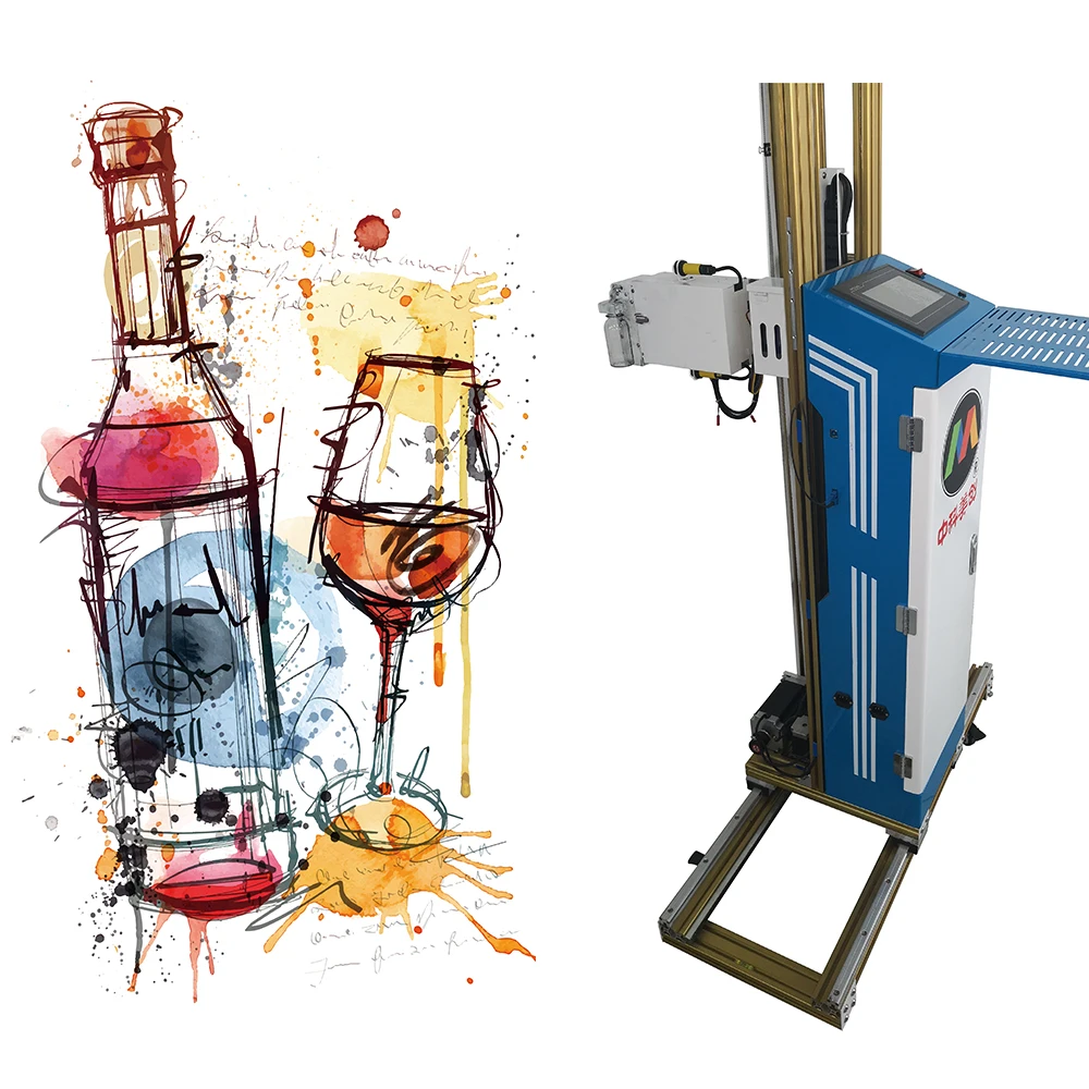 3D Digital Wall Printing Machine Logo Advertisement Direct to Art Culture Street Painting Vertical Mural Wall Inkjet Printer