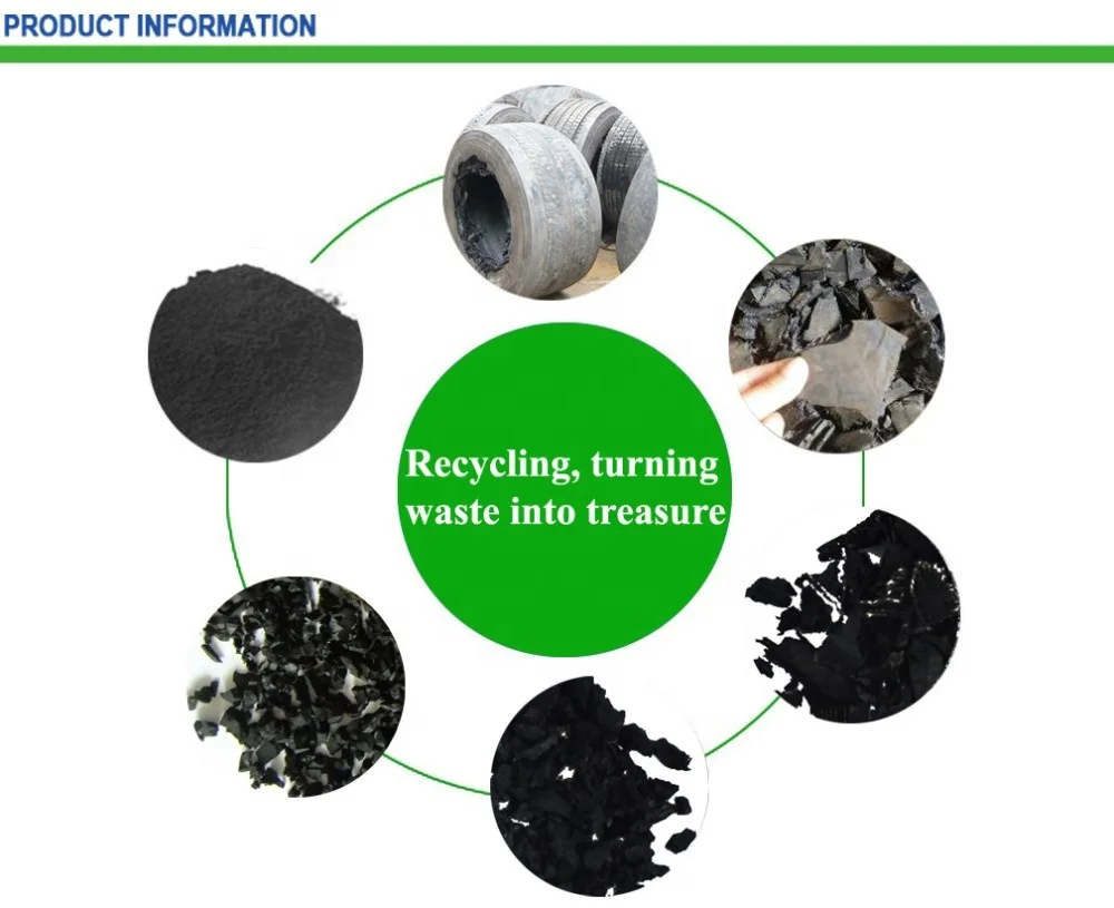 
Automatic rubber powder making production line for waste tire recycling machine price 