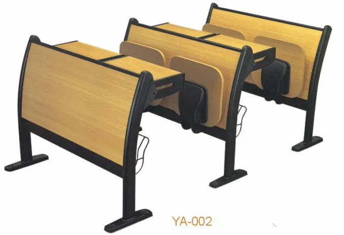 2016 Durable University School Folding Cheap Used Attached School Desks and Chair YA-001