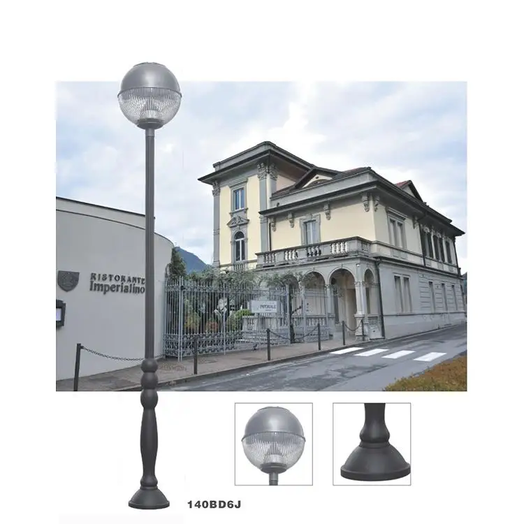 
Euro Style Antique Design Steel Light Pole, Galvanized Yard Light Poles 