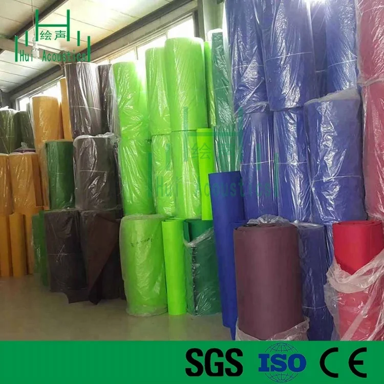 Acoustic Mounting Fabric Fiberglass Wall Covering Fabric Wholesale Panel Fabric Made of Polyester DIY
