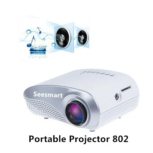 
Рождественская распродажа, RD-802 мини Pico портативный проектор Full HD проектор для домашнего кинотеатра Поддержка HDMI AV VGA конвертер ТВ 
