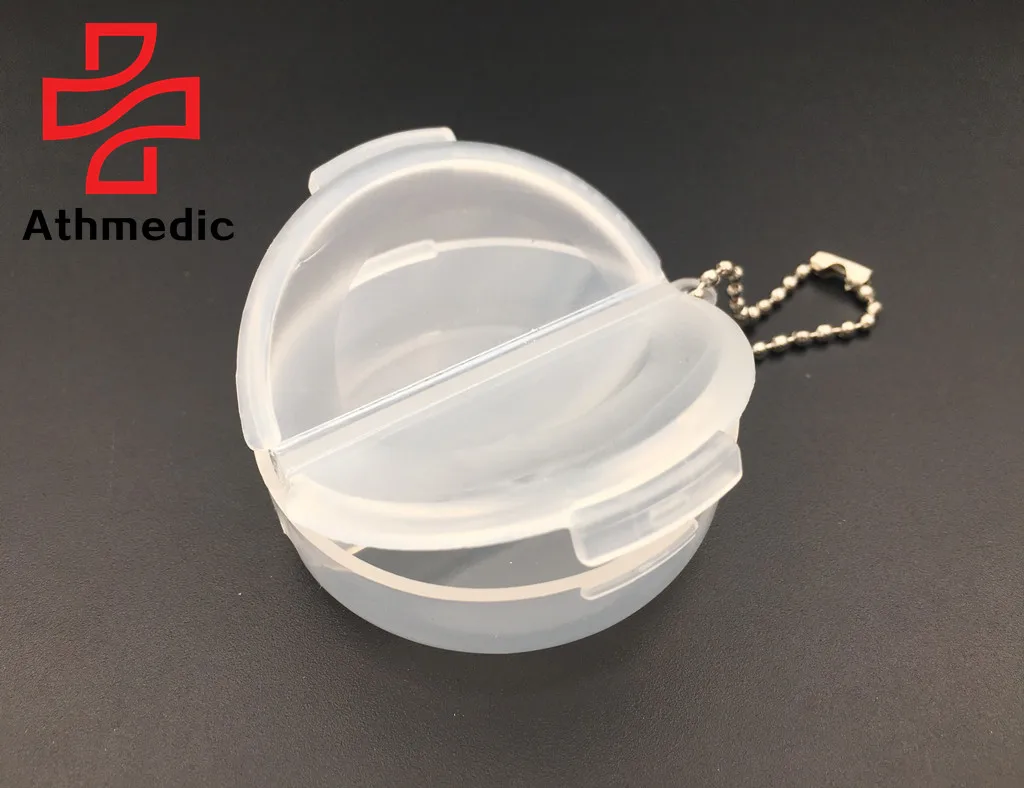 2025 Athmedic food grade promotional 2 apart drug medicine tablet pill box case keychain