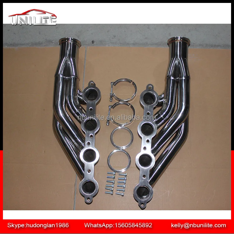 Stainless Steel Exhaust Pipe Manifold Headers for 97-14 CHEVY SMALL BLOCK V8 LS1/LS2/LS3/LS6 LSX TURBO