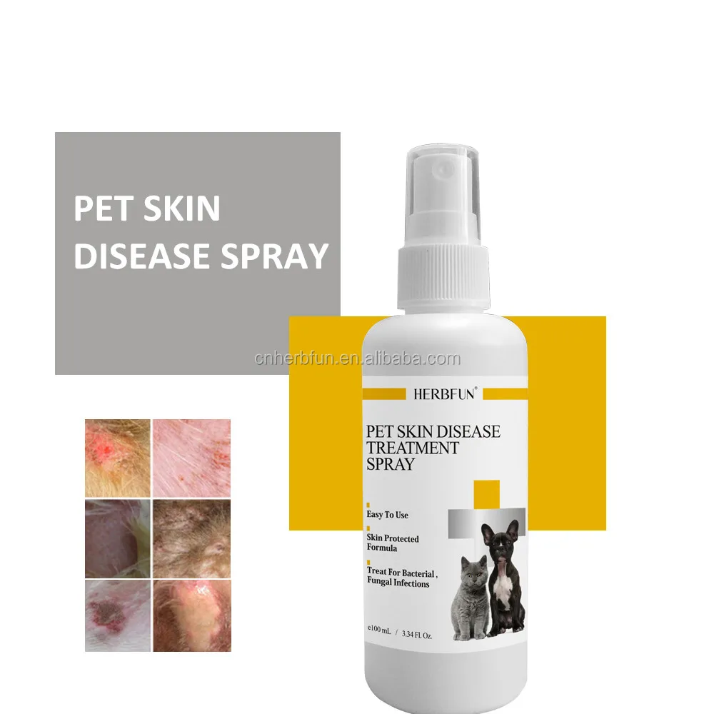 
Private label Pet spplier skin disease treatment spray anti fungal spray for dog and cat 