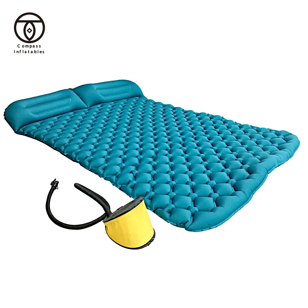 Professional Factory Directly camping bed heated camping hammock with inflatable sleeping pad Spring Mattress for camping
