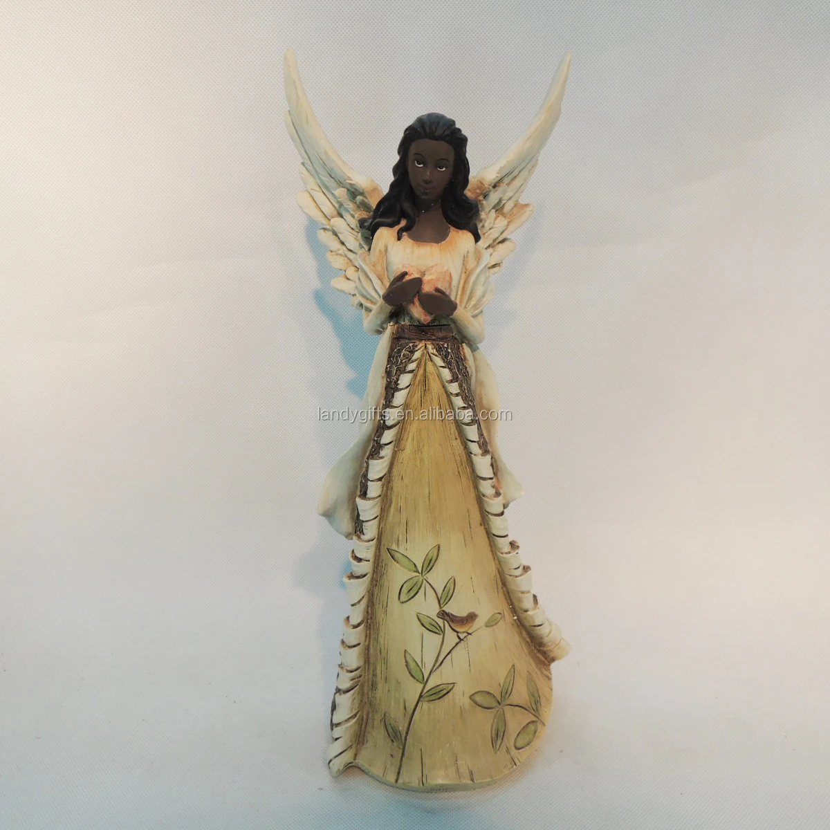 
Hot Selling Resin Praying Black Skin Angel Statue Figurine Wholesale 