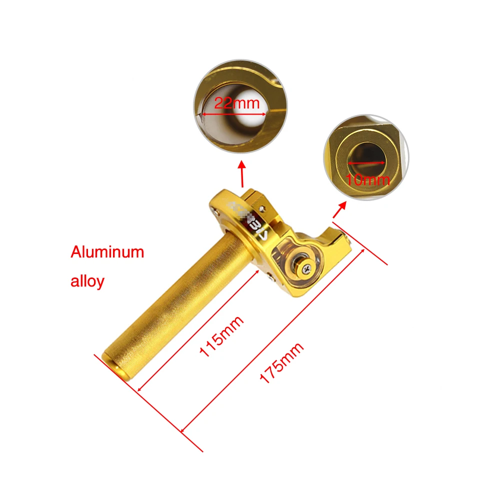 
Universal motorcycle accessories CNC Aluminum twist Gas hand grip throttle 