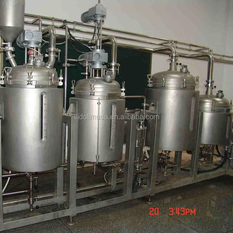 2000l bioreactor for citric acid production line