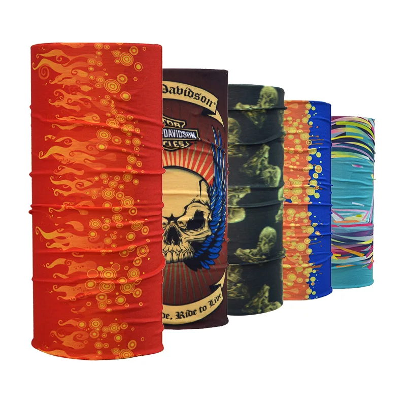 
Multifunctional Custom Skull Face Mask Seamless Tube Bandana 
