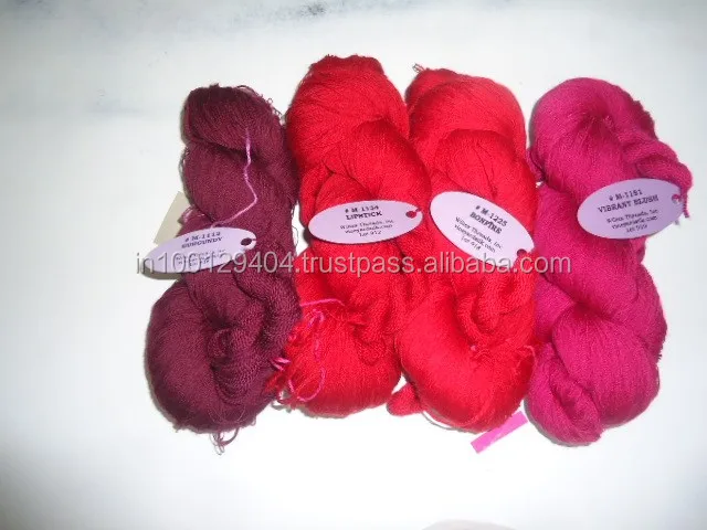 Пряжа из шелка и шерсти