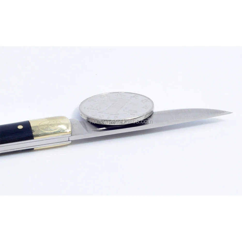 China wholesale Columbia folding pocket knife collection knife with brass resin handle