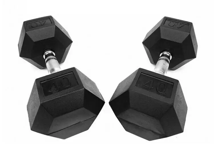 Rubber Coated Hex dumbbell