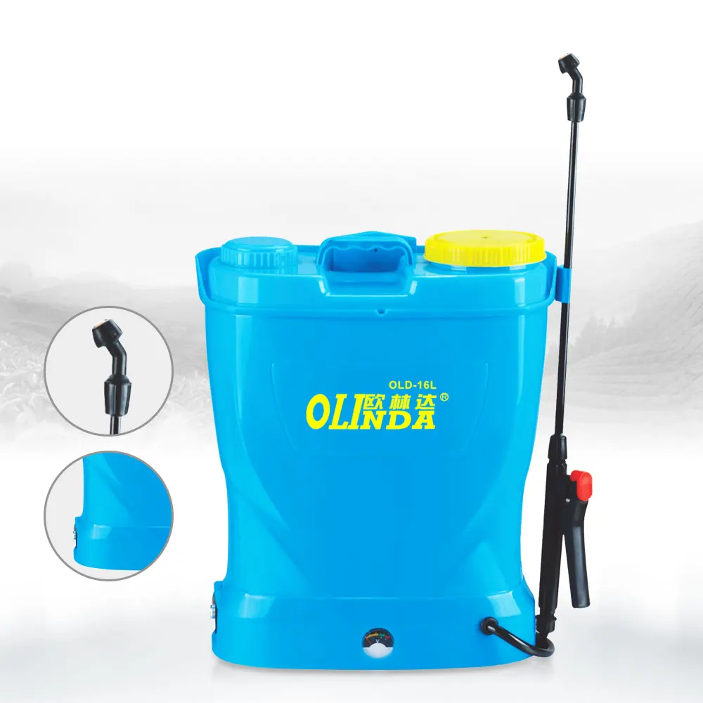 Best price agriculture grapes fruit tree lawn garden weedicide blue battery sprayer 16 liter