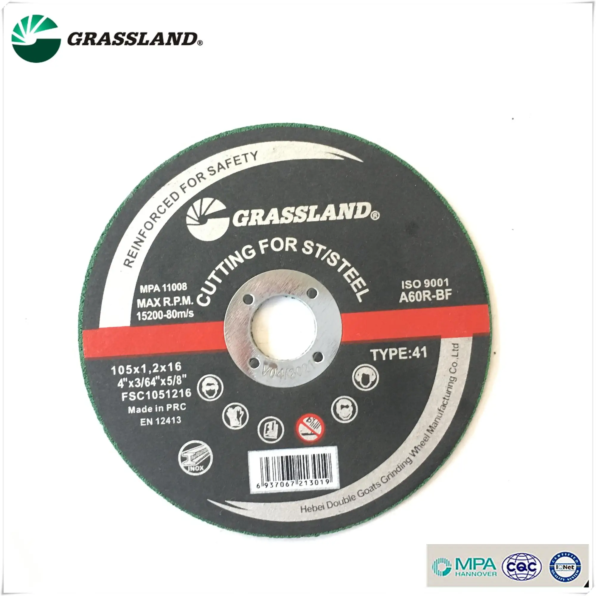 
Reinforced fiberglass angle grinder cutting disc cutting wheel for steel 