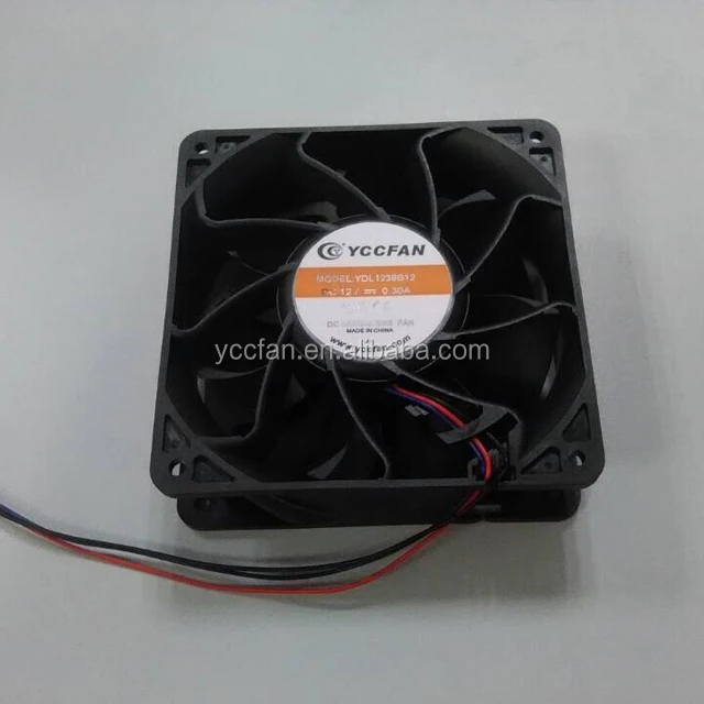 DC cooling fan 12038 1238 48V brushless motor 120X120X38mm with PWM FG RD