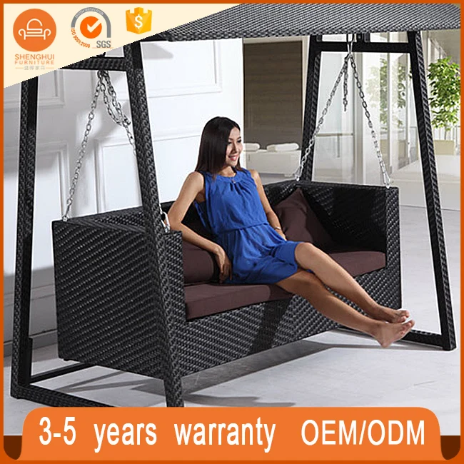 
Leisure Blackswing Chair Garden Swing Hanging Chair Rattan Wicker Hanging Swing Chair With Canopy 
