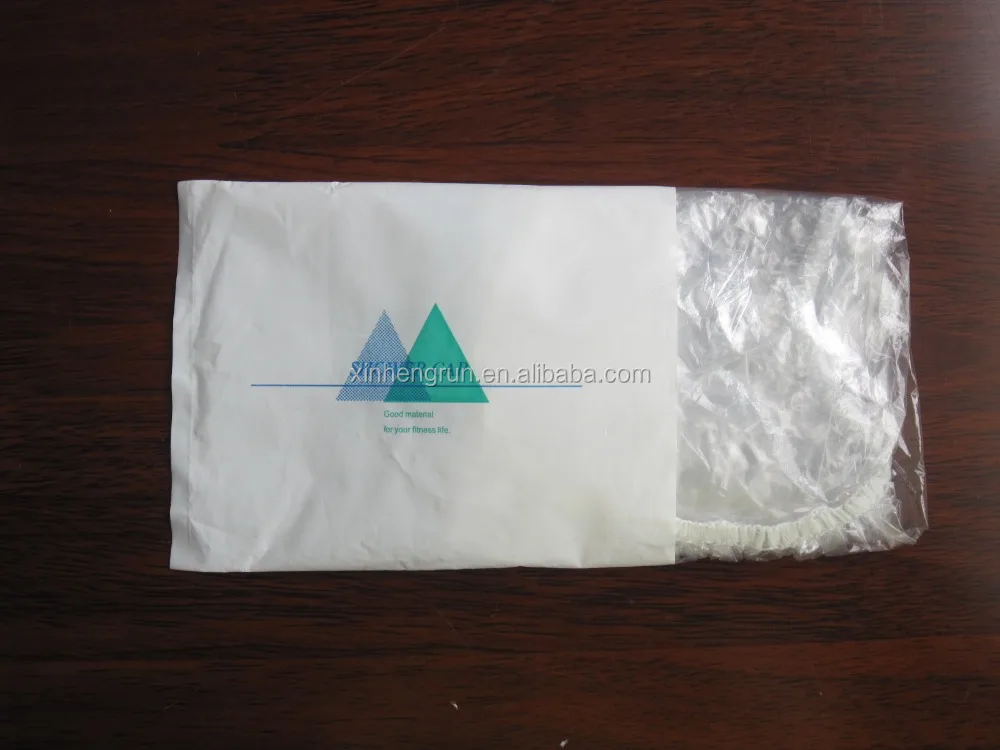 
Disposable PE plastic shower cap 