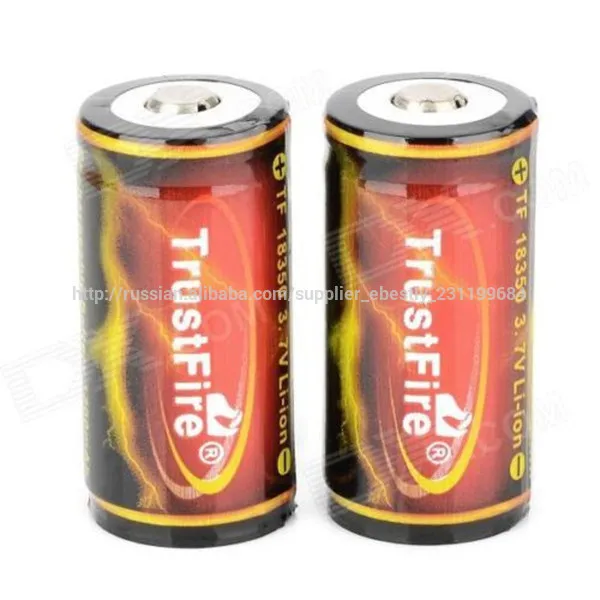 Trustfire 18350 1200 мач 3.7v литий-ионный лития дев аккумуляторная батарея бесплатная доставка оптовая 18350 добавить защитой п