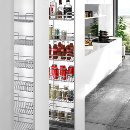Kitchen cabinet Tall Unit Basket-Soft Closing