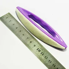 nail art file polishing file tool sheepskin polishing waxing brush sheepskin brush
