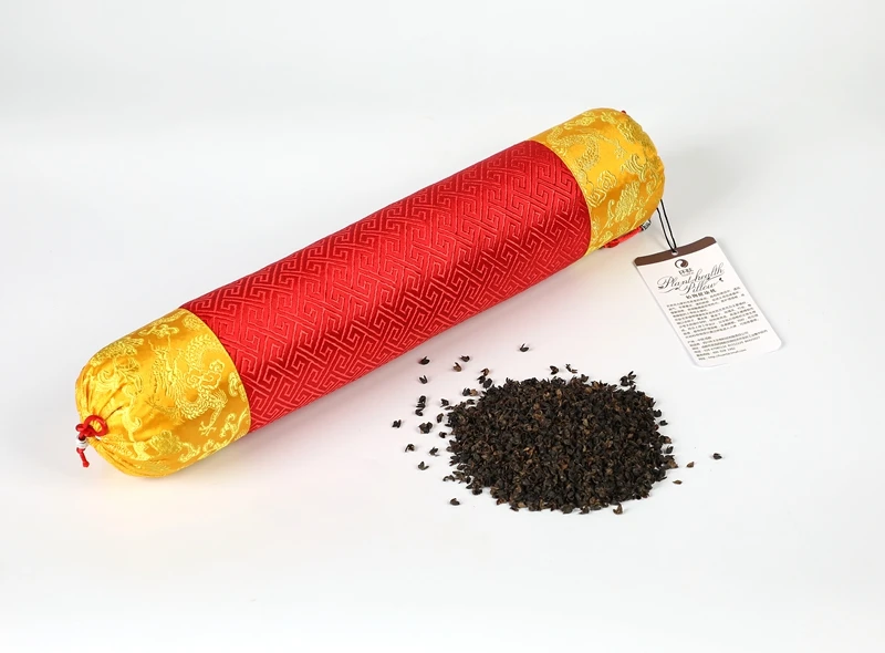 Huantai cylinder buckwheat husk pillow yoga buckwheat hull meditation cushion column shape neck roll buckwheat fill pillow