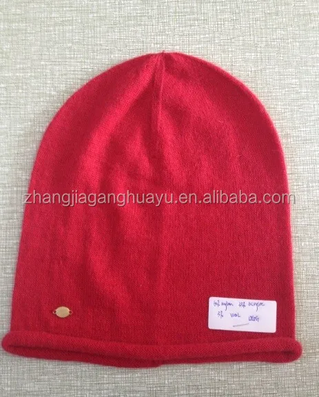 
60% Nylon 35% acrylic 5% wool knitted winter thermal hats caps 