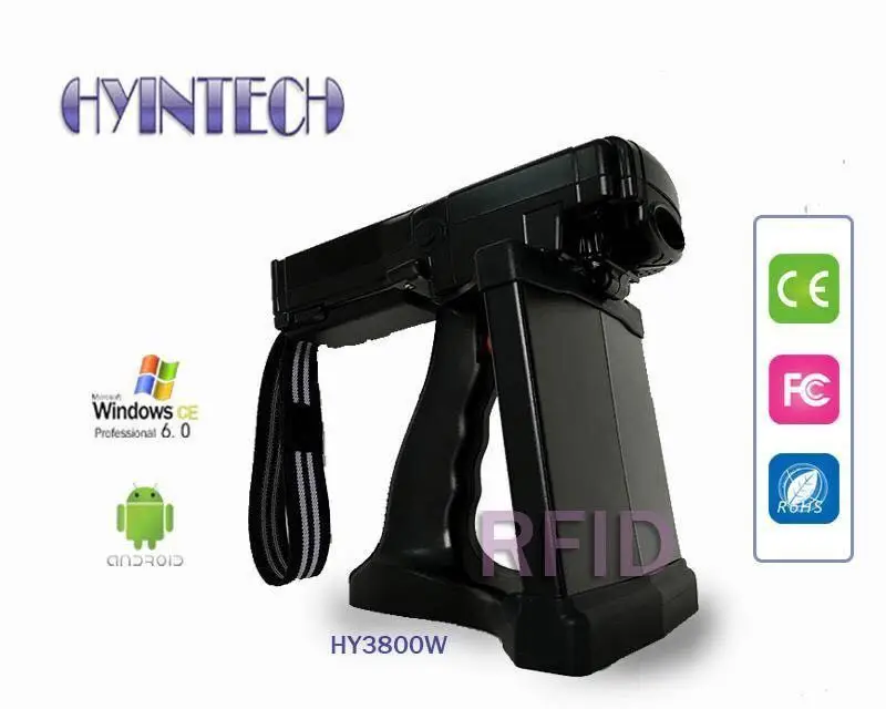 
UHF RFID 15 meters long range RFID handheld scanner with software solutions Android/Wince 