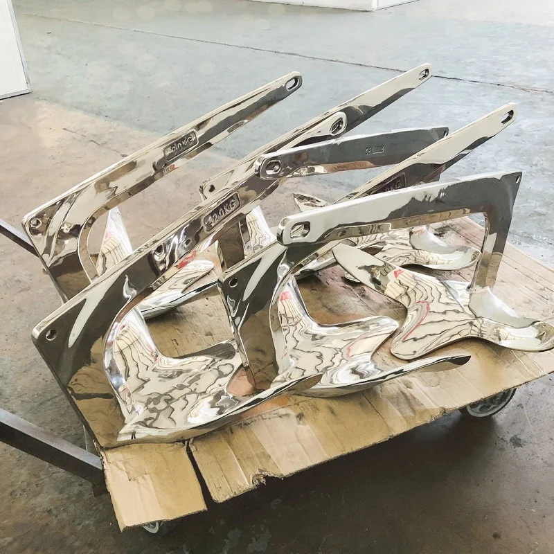 316 Stainless Steel Marine Bruce Anchor 20KG with polishing