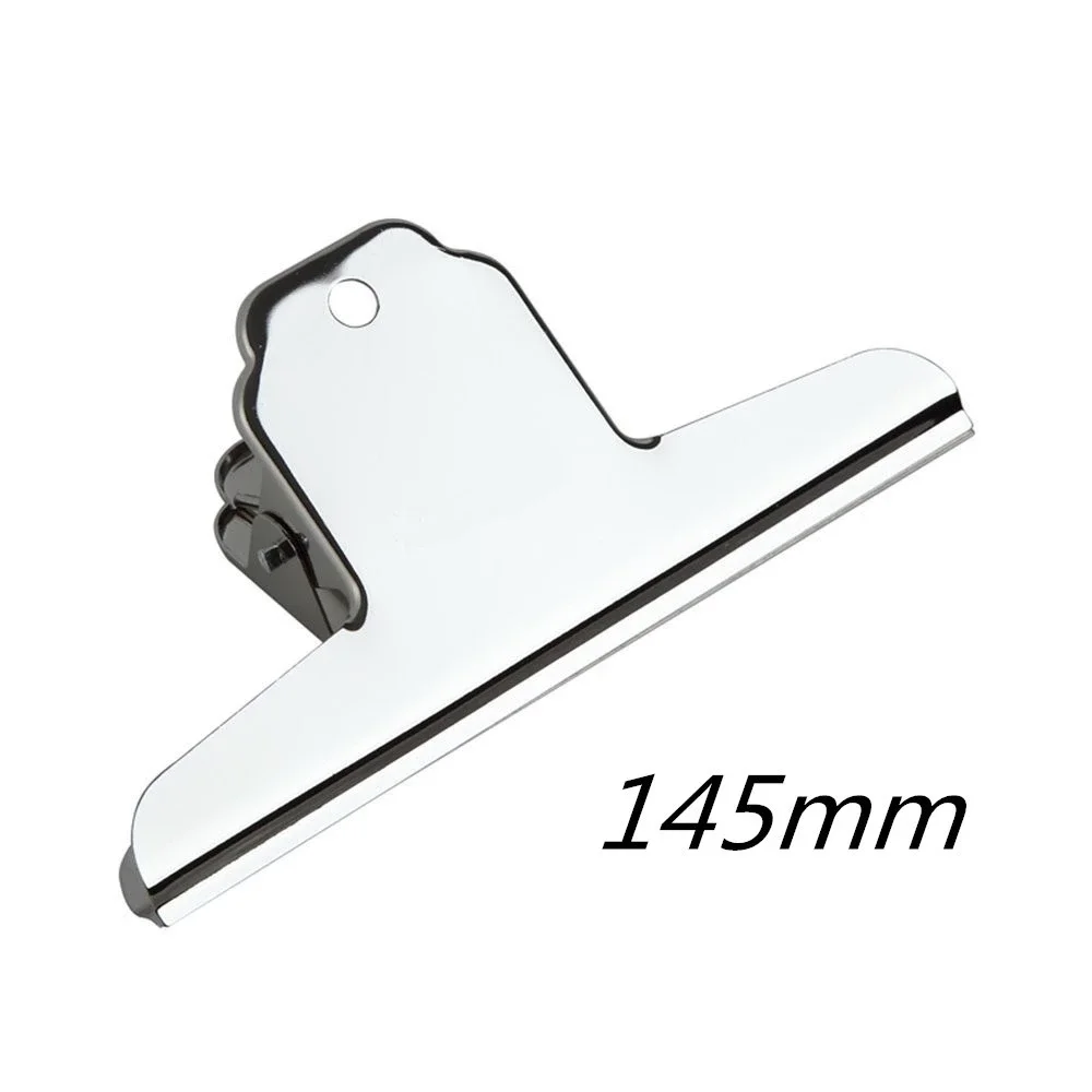 145mm binder clips 12pcs stainless steel mountain clip for stationery supplies