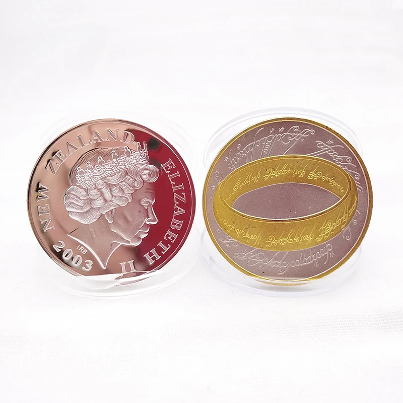 Custom new zealand coin queen elizabeth ii gold silver souvenir coin