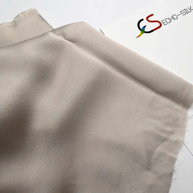 custom color women dress silk mikado natural white silk satin 22mm