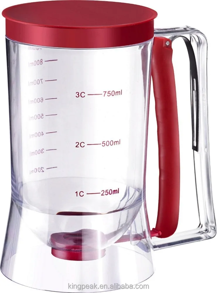 Hot Selling Cupcakes Pancakes Cookie Cake Waffles Batter Dispenser Cup Measuring Baking Tools batter Cream Speratator