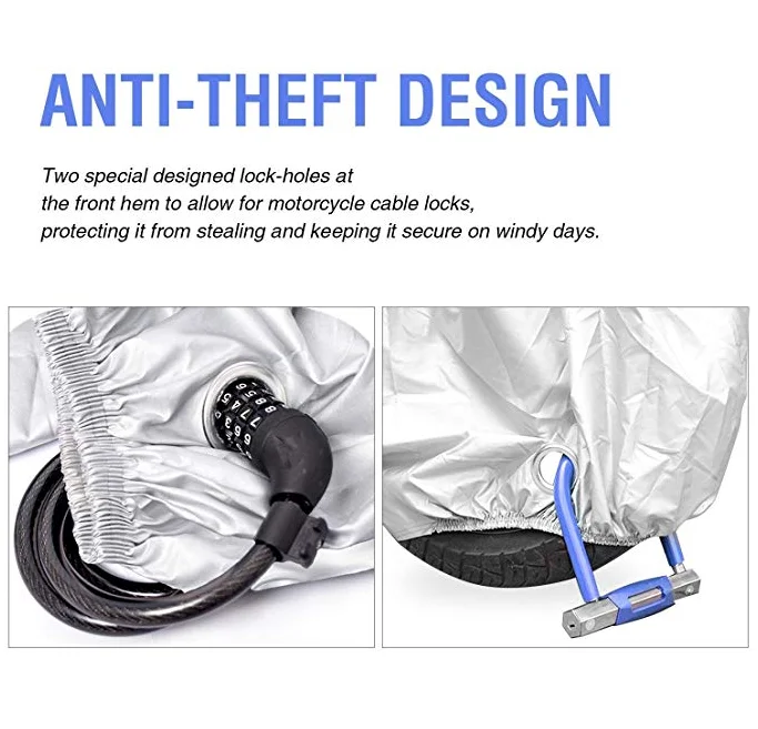 600D Polyester Motorcycle Cover Indoor And Outdoor Waterproof Sun Protection Motorcycle Cover