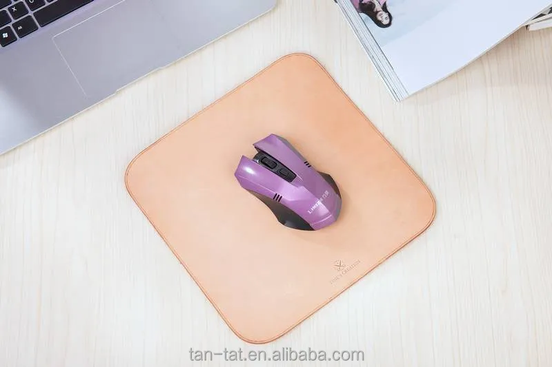 Genuine Brown Leather Mouse Mat Computer Mouse Pad
