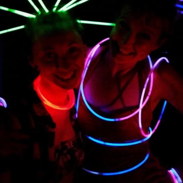50pcs per tube glow necklace 22 inch glow in the dark necklace glow stick necklace party