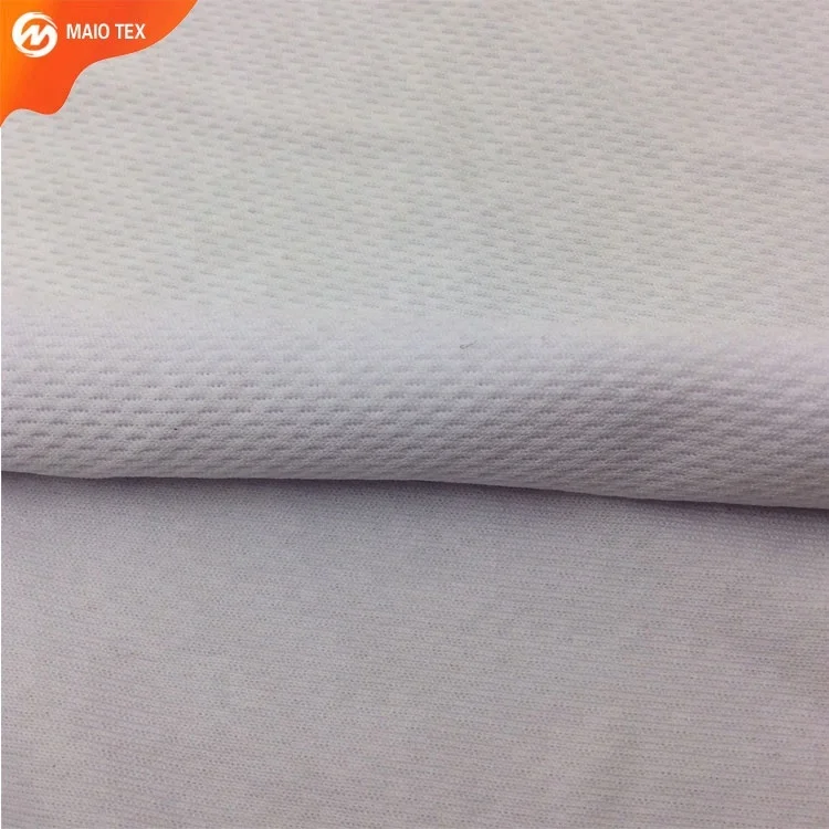 
75D jersey 100% Polyester Moisture Wicking Birdseye mesh Double Knit Fabric 