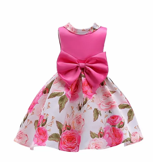 Popular Summer Girls Dress Beautiful Flower Dresses Clothes