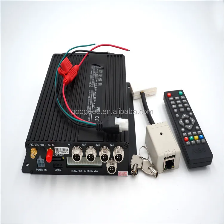 
The newest gereration HD 720P 4CH Mobile DVR 4G GPS WIFI Realtime Video/Audio for Bus Car Vehicle Security 