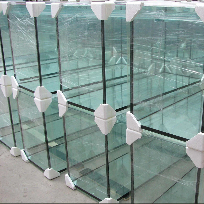 3mm 4mm 5mm 6mm 8mm tempered Polished edge extra clear glass for aquarium