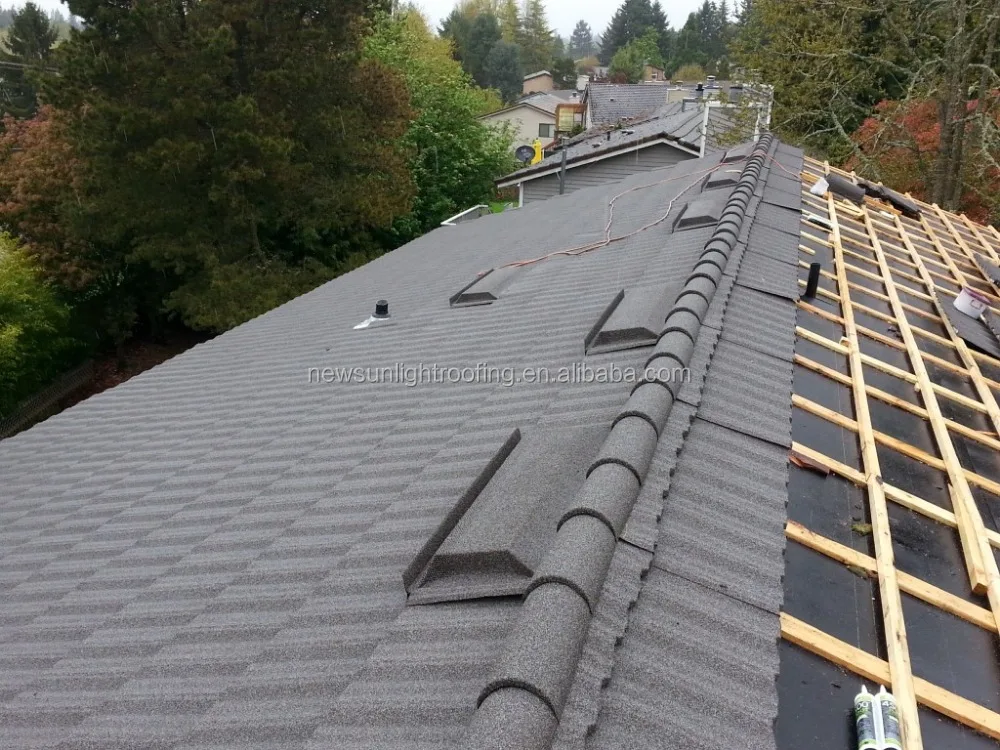 50 years warranty long lifetime stone coated metal roofing tile accessories