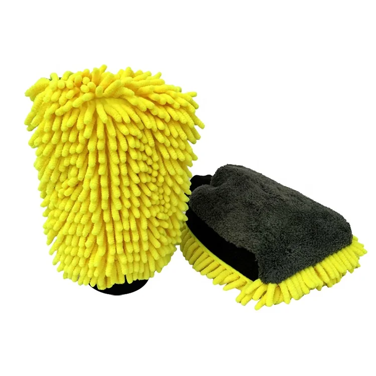 Wholesale best microfiber car wash cleaning mitt