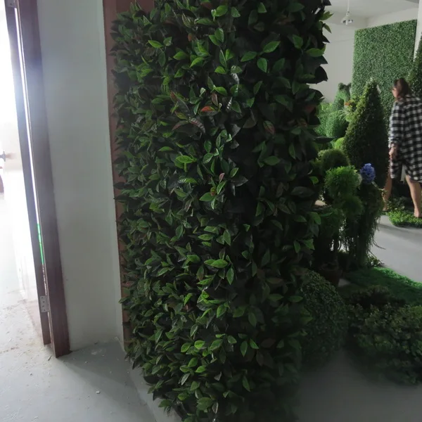 LSWS16012001 custom garden decorative landscaping artificial boxwood fence hedge with inside structure