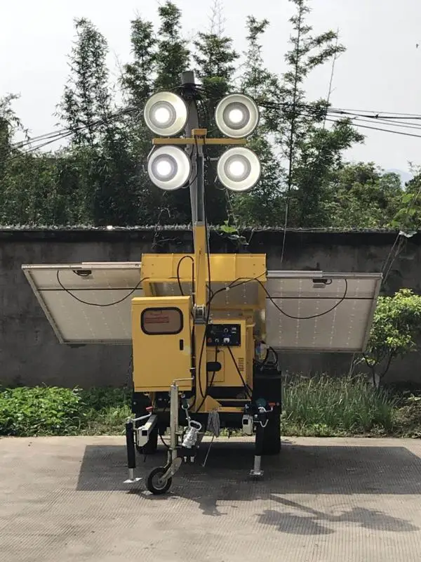 New Design Solar Lighting Tower with LED Lamp