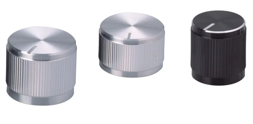 42037 Aluminum shell knobs with indicator line on top