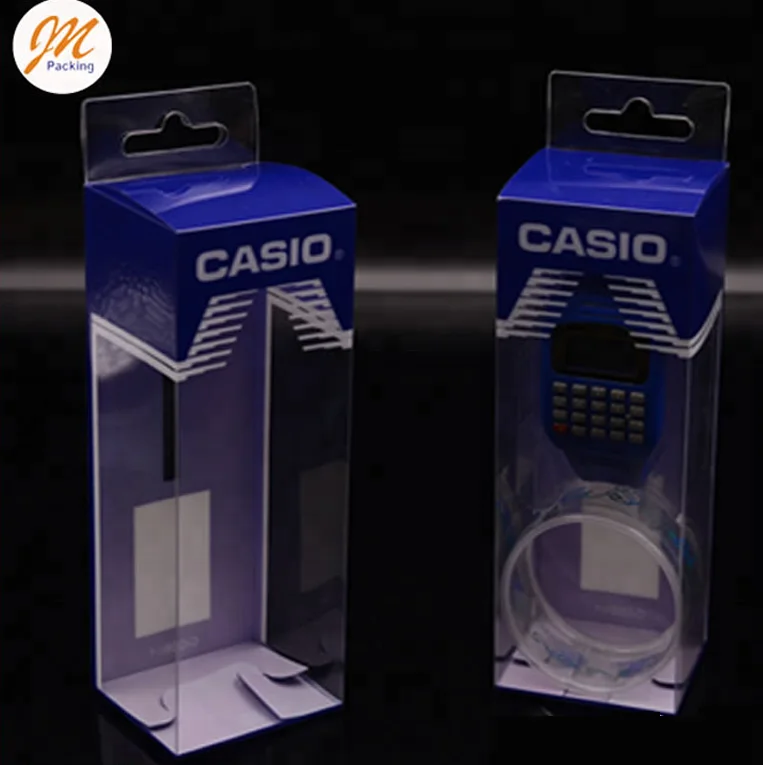 2016 hot sale retail plastic collapsible casio watch storage box packaging
