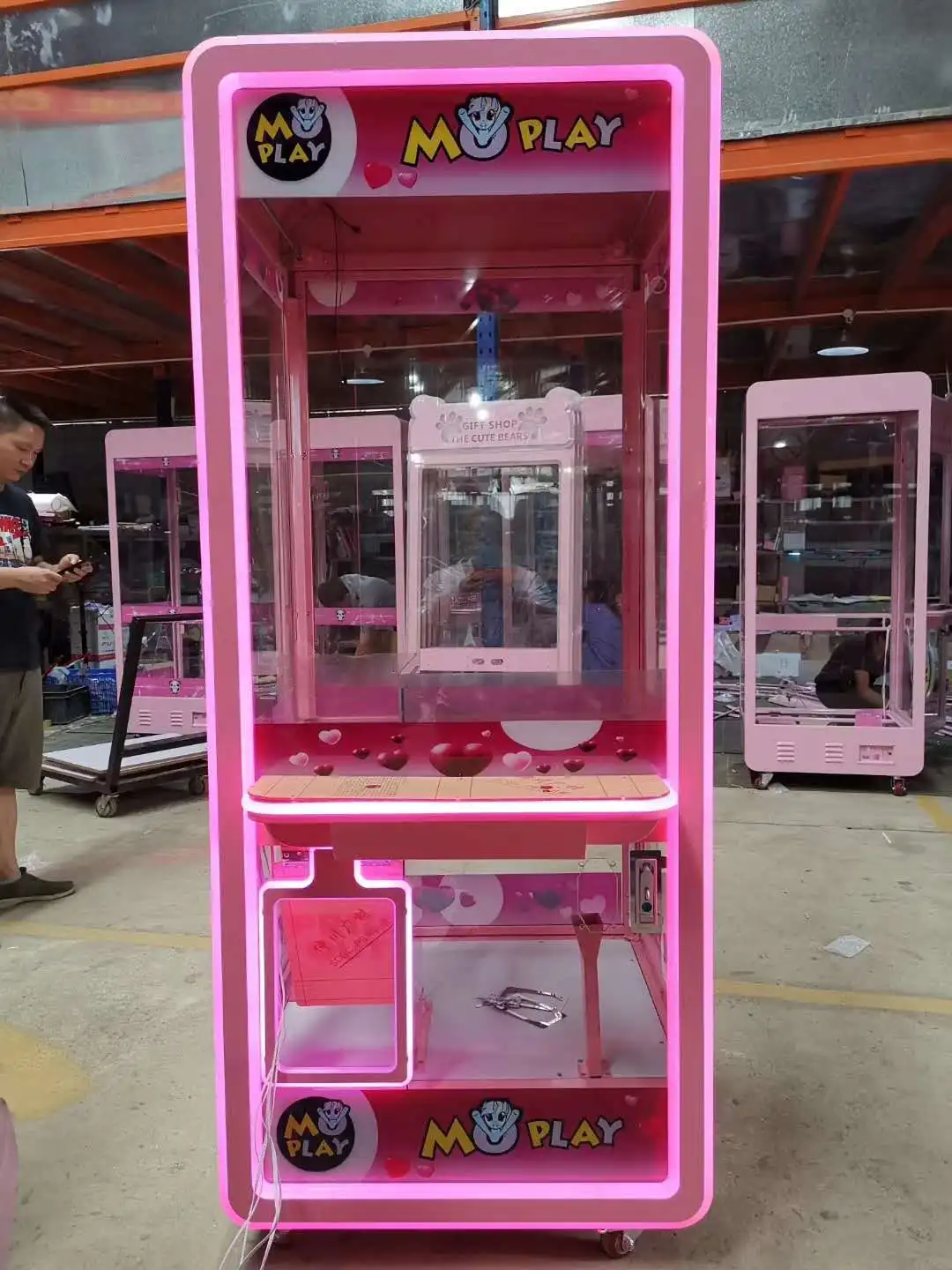 Coin Operated Crystal Love Claw Crane Game Machine| Arcade Amusement Prize Gift Doll Claw Game Machine For Sale