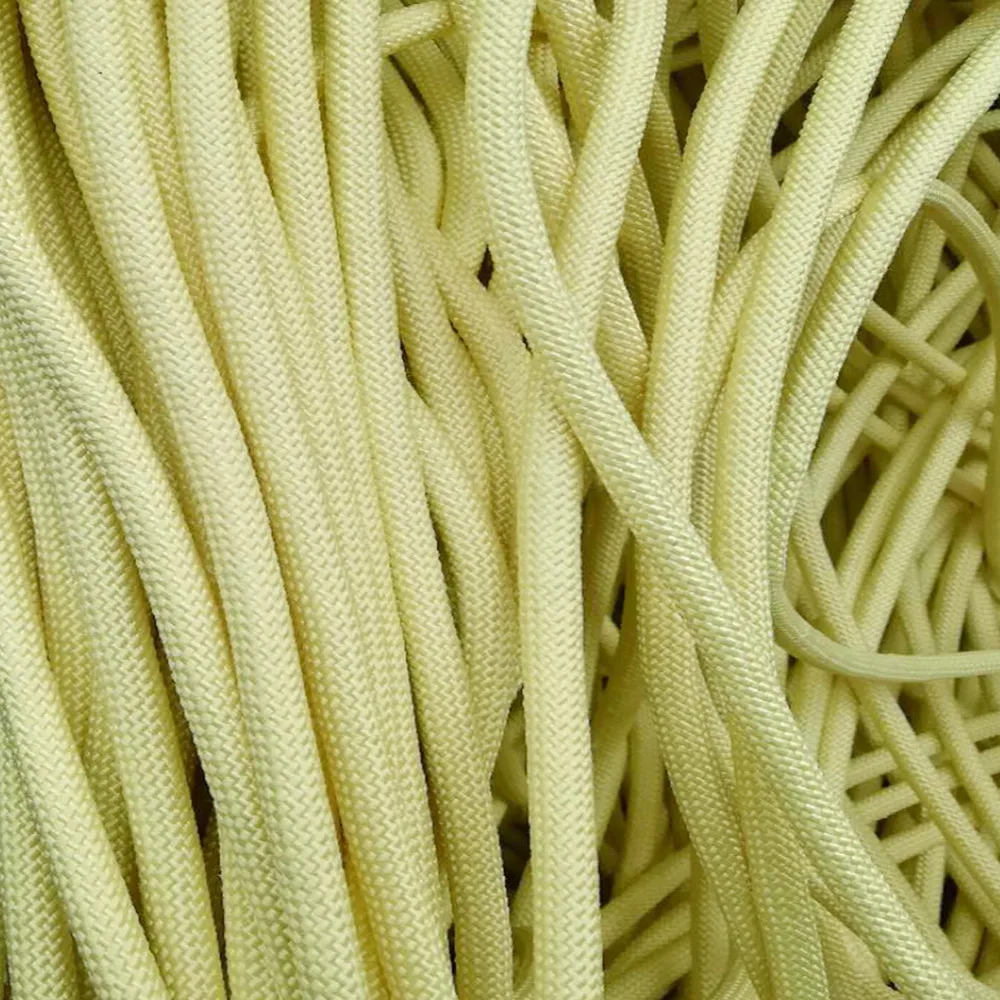 high strength 10mm 12mm fire flame retardant yellow aramid rescue rope