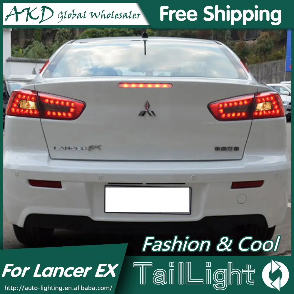 Акд стайлинга автомобилей для Mitsubishi Lancer задние фонари 2009 - 2014 лансер-экс из светодиодов задний фонарь заднего лампы дрл + тормозная + парк + сигнала